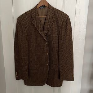 Polo Ralph Lauren Brown Sport Coat 40R Made in Italy